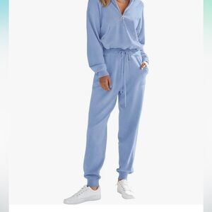 Pretty Garden Womens 2 Piece Zip Up Pullover Sweatshirt Jogger Set